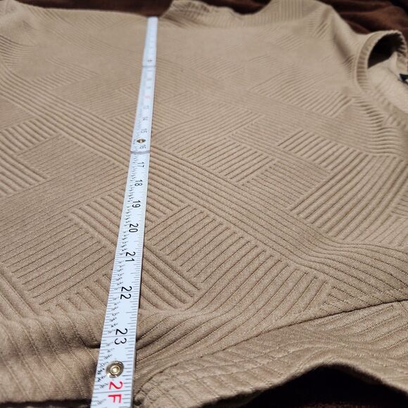 See and be Seen Women Top And Pants Size Large Light Brown Elastic Waist Pockets - Picture 9 of 15